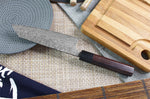 Couteau bunka japonais artisanal Masakage Kumo 16,5cm damas 63 couches