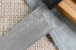 Couteau bunka japonais artisanal Masakage Kumo 16,5cm damas 63 couches