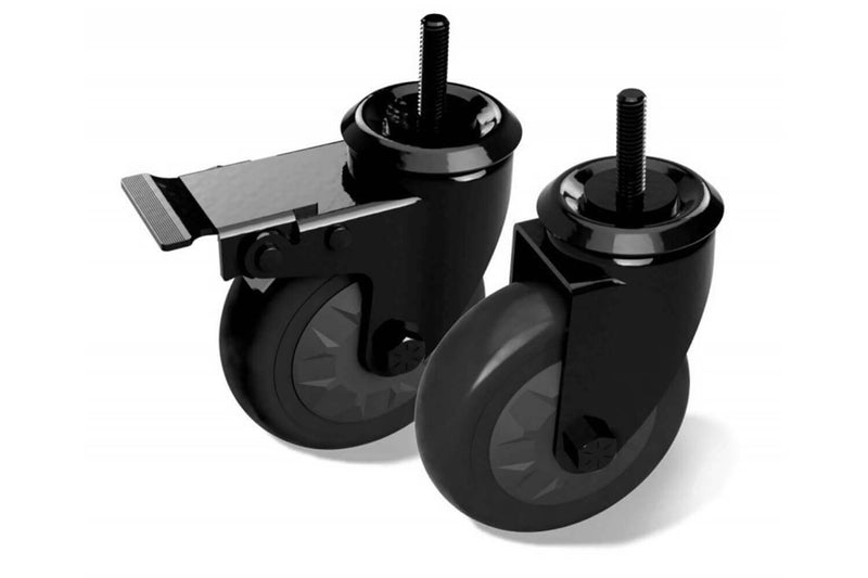 Boîte de 2 roulettes pivotantes à frein Big Green Egg pour chariots et tables