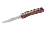 Couteau pliant Herbertz 569811 manche pakkawood strié 11,5cm + clip de poche