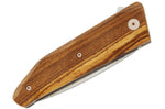 Couteau pliant artisanal Salamandra Hela manche bocote 11cm + étui