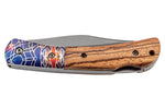 Couteau pliant Herbertz 595511 revêtement titane manche zebrawood à motif 11cm