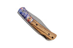 Couteau pliant Herbertz 595511 revêtement titane manche zebrawood à motif 11cm