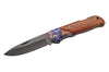 Couteau pliant Herbertz 595313 manche bois de cocobolo avec mitre à motif 12,5cm