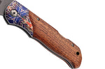 Couteau pliant Herbertz 595313 manche bois de cocobolo avec mitre à motif 12,5cm