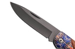 Couteau pliant Herbertz 595313 manche bois de cocobolo avec mitre à motif 12,5cm