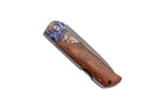 Couteau pliant Herbertz 595313 manche bois de cocobolo avec mitre à motif 12,5cm