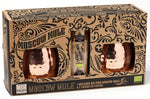 Coffret Quai Sud "Moscow Mule" Bio + 2 tasses en inox plaqué cuivre