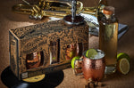 Coffret Quai Sud "Moscow Mule" Bio + 2 tasses en inox plaqué cuivre