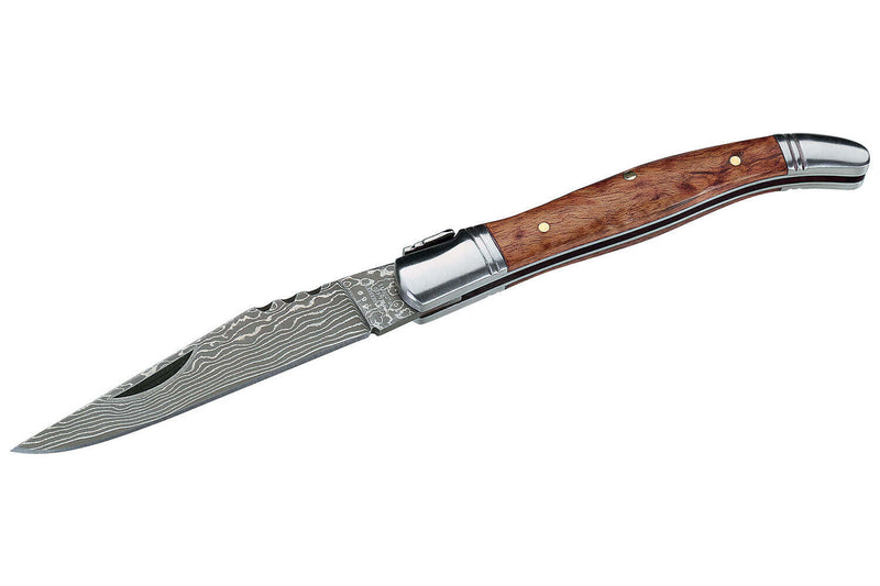 Couteau pliant Laguiole Herbertz 239211 lame damassée manche bois de cognassier 10,6cm