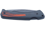 Couteau pliant Herbertz 599010 lame clip point manche en pakkawood/G10 bleu nuit 10cm