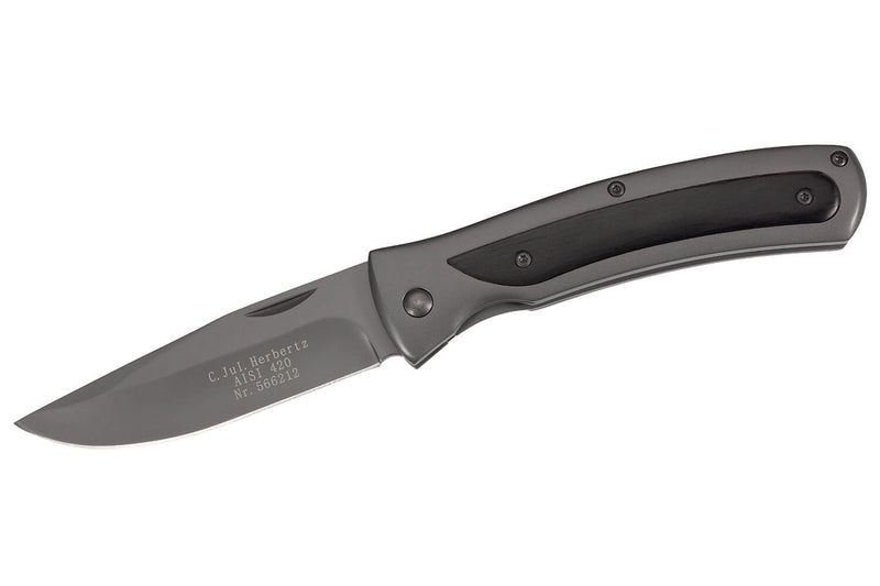 Couteau pliant Herbertz 566212 manche acier inox / bois de santal 11,5cm