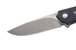 Couteau pliant MKM Arvenis By FOX Knives MK.FX01MGGY manche en G10 noir/Alu gris 12cm+ étui