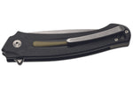 Couteau pliant MKM Arvenis By FOX Knives MK.FX01MGGR manche en G10 noir/Alu vert 12cm + étui