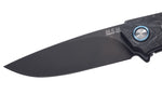 Couteau pliant MKM Arvenis By FOX Knives MK.FX01MCT manche en fibres de carbone/titanium 12cm + étui