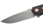Couteau pliant MKM Arvenis By FOX knives MK.FX01MGOR manche G10 noir/Alu orange 12cm+ étui