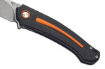 Couteau pliant MKM Arvenis By FOX knives MK.FX01MGOR manche G10 noir/Alu orange 12cm+ étui