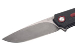 Couteau pliant MKM Arvenis By FOX Knives MK.FX01MGRE manche en G10 noir/Alu rouge 12cm+ étui