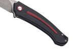 Couteau pliant MKM Arvenis By FOX Knives MK.FX01MGRE manche en G10 noir/Alu rouge 12cm+ étui
