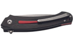 Couteau pliant MKM Arvenis By FOX Knives MK.FX01MGRE manche en G10 noir/Alu rouge 12cm+ étui