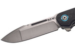 Couteau pliant MKM Clap By LionSteel MK.LS01C manche en fibre de carbone 11cm + étui