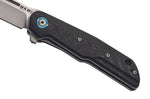Couteau pliant MKM Clap By LionSteel MK.LS01C manche en fibre de carbone 11cm + étui