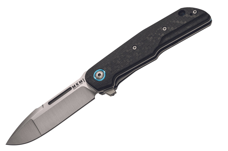 Couteau pliant MKM Clap By LionSteel MK.LS01C manche en fibre de carbone 11cm + étui