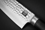 Couteau de chef Kotai lame martelée 20cm manche pakkawood avec fourreau