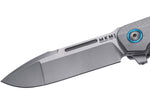 Couteau pliant MKM Clap By LionSteel MK.LS01CT manche en fibre de carbone/titanium 11cm + étui