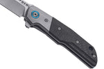 Couteau pliant MKM Clap By LionSteel MK.LS01CT manche en fibre de carbone/titanium 11cm + étui