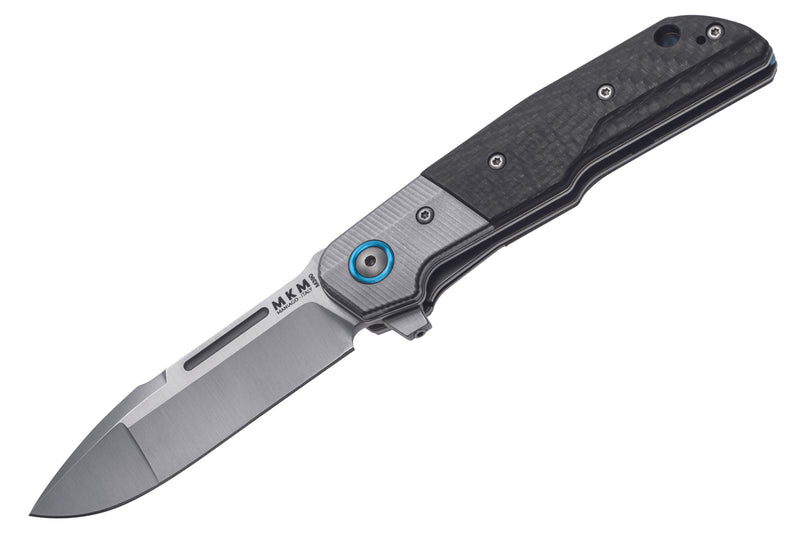 Couteau pliant MKM Clap By LionSteel MK.LS01CT manche en fibre de carbone/titanium 11cm + étui