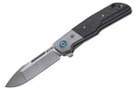 Couteau pliant MKM Clap By LionSteel MK.LS01CT manche en fibre de carbone/titanium 11cm + étui