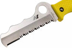 Couteau pliant Spyderco Assist C79PSYL semi-denté manche en nylon/fibre de verre jaune 12,4cm