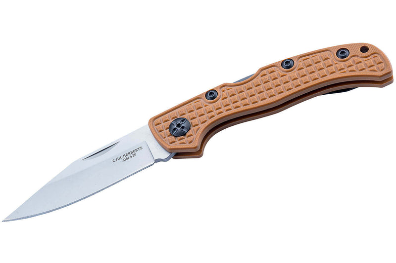 Couteau pliant Herbertz 598911 manche G10 marron antidérapant 10,7cm