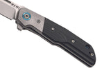 Couteau pliant MKM Clap By LionSteel MK.LS01GTBK manche en G10 noir/titanium 11cm + étui