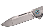 Couteau pliant MKM Clap By LionSteel MK.LS01GTBK manche en G10 noir/titanium 11cm + étui