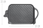 Grill viande Beef Grill en fonte - 37x22cm