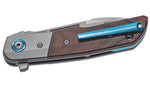 Couteau pliant MKM Clap By LionSteel MK.LS01ST manche en bois de Santal + mitre titanium 11cm + étui