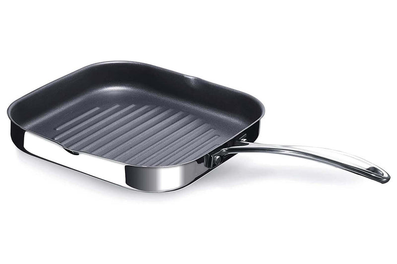 Poêle grill carrée anti adhésive Beka Chef en inox 26,5x26,5cm
