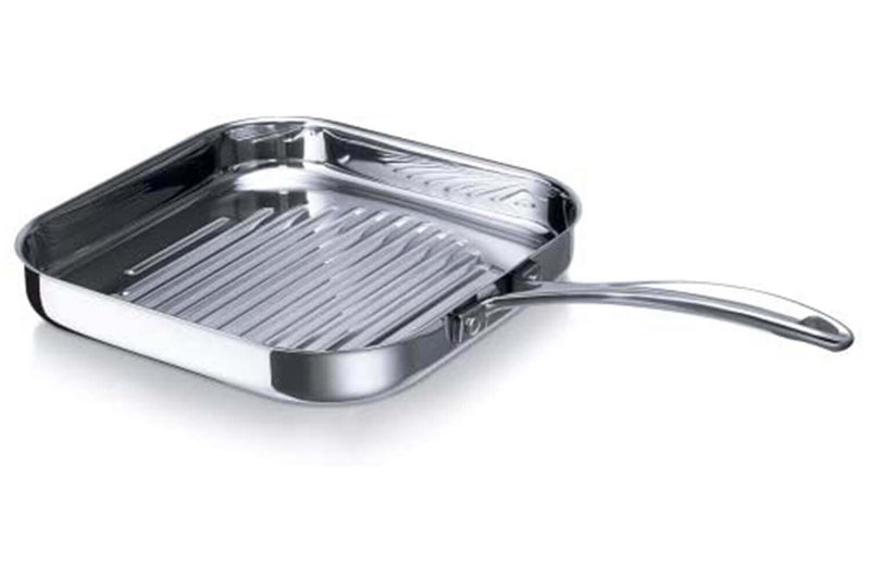 Poêle grill carrée Beka Chef en inox 26,5x26,5cm