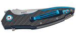 Couteau pliant MKM Raut By Viper MK.VP01CB manche en titanium/fibre de carbone noir 12cm + étui
