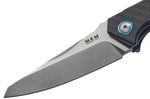 Couteau pliant MKM Raut By Viper MK.VP01CF manche en titanium 12cm front flipper + étui
