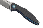 Couteau pliant MKM Raut By Viper MK.VP01CF manche en titanium 12cm front flipper + étui