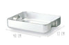 Plat à rôtir en aluminium avec anses incorporées - 40x32cm