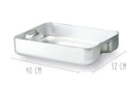 Plat à rôtir en aluminium avec anses incorporées - 40x32cm