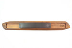 Barre magnétique artisanale haut de gamme Noyer 60cm pour 8 couteaux