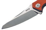Couteau pliant MKM Raut By Viper MK.VP01GBOR manche titanium et G10 orange 12cm + étui