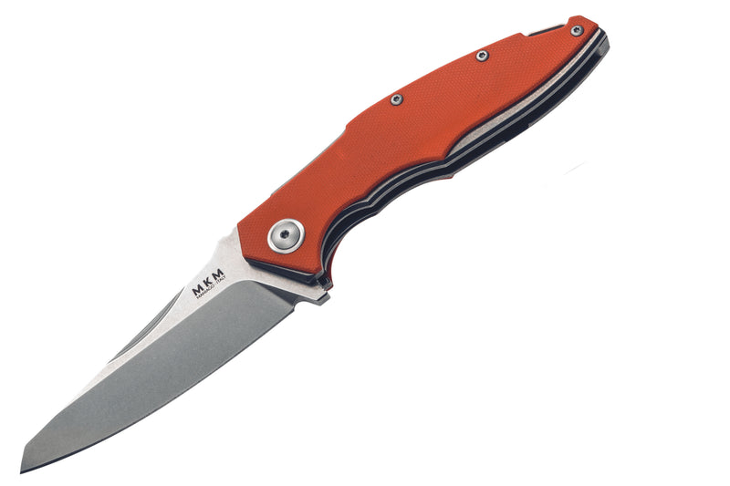 Couteau pliant MKM Raut By Viper MK.VP01GBOR manche titanium et G10 orange 12cm + étui