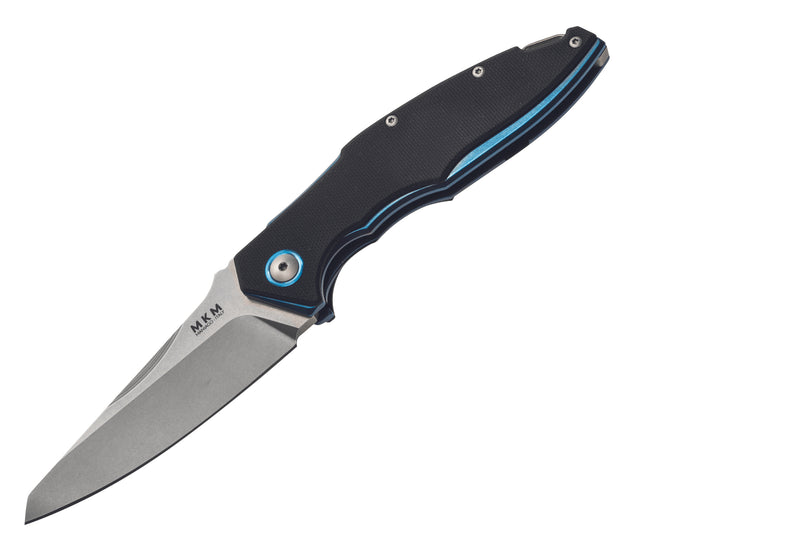 Couteau pliant MKM Raut By Viper MK.VP01GFBK manche en titanium/G10 noir 12cm front flipper + étui