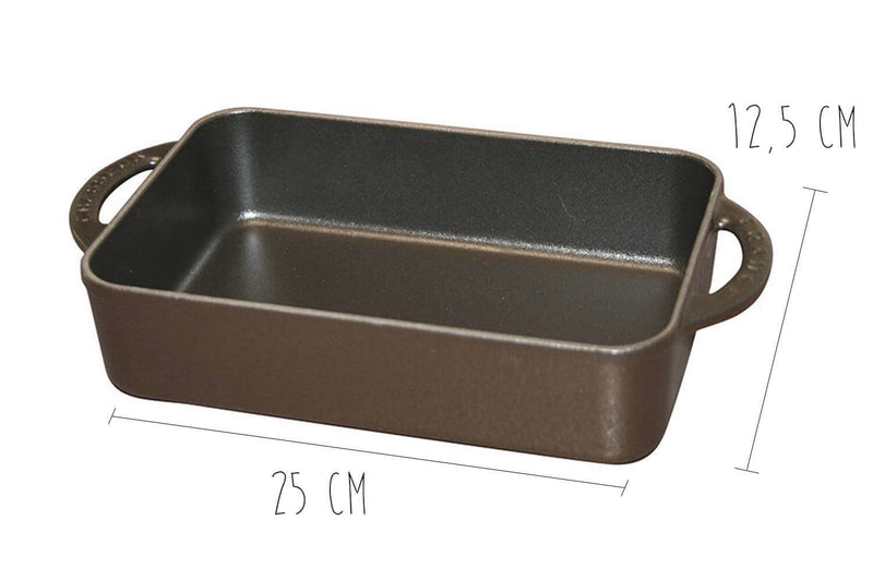 Mini plat en fonte émaillée - 23x12,5cm